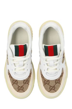 white leather sneakers GUCCI KIDS | 793956AADOW9555